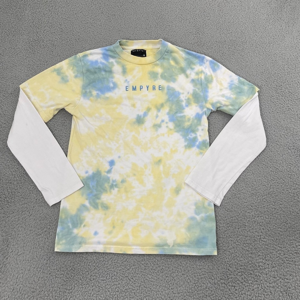 Empyre Layered Long Sleeve Shirt Men M Tie Dye Skater Tee